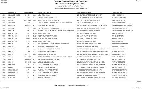 2013 district finder - Broome County