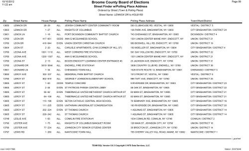 2013 district finder - Broome County