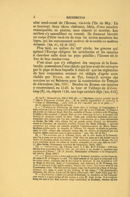 Recherches sur le Rite Ecossais Ancien et Accepté précédé d'un ...