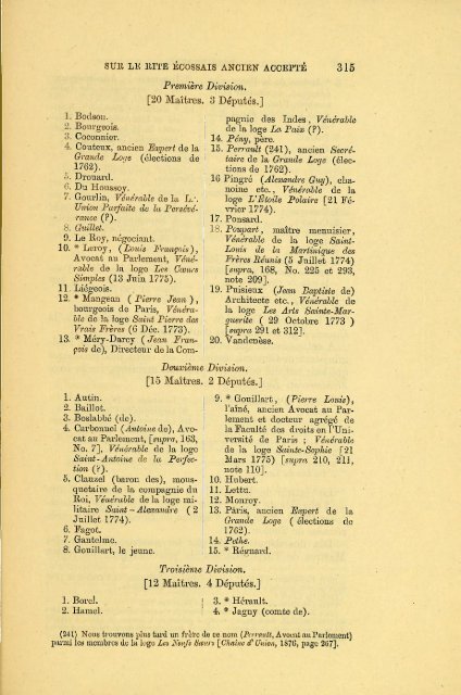 Recherches sur le Rite Ecossais Ancien et Accepté précédé d'un ...