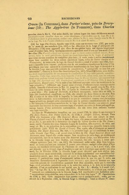 Recherches sur le Rite Ecossais Ancien et Accepté précédé d'un ...