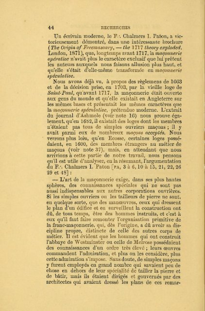 Recherches sur le Rite Ecossais Ancien et Accepté précédé d'un ...