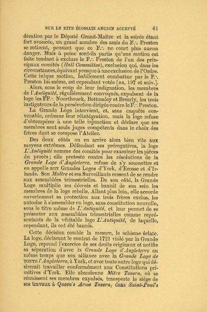 Recherches sur le Rite Ecossais Ancien et Accepté précédé d'un ...