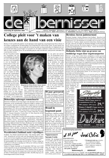 Weekblad Bernisser wk39.pdf - Gemeente Bernisse