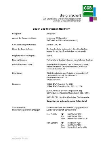 Bauen und Wohnen in Nordhorn - und Entwicklungsgesellschaft ...