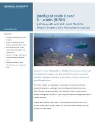 Intelligent Node Based Networks (INBN) - General Dynamics ...