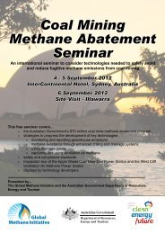 Coal Mining Methane Abatement Seminar brochure