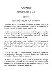 Press Report - 1946 AGM - Gloucester Rugby Heritage