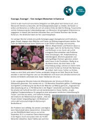 Reisebericht Kamerun 2013 - GJW