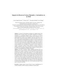 Impacto de los recursos léxicos manuales y automáticos en la WSD