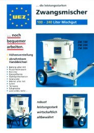 UEZ Zwangsmischer ZM100/ZM200/ZM300 - Alzner Baumaschinen