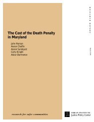 The Cost of the Death Penalty in Maryland - Urban Institute