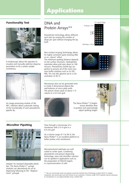 Nano-Plotter - GeSiM mbH