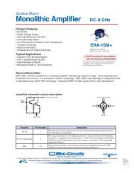 Surface Mount Monolithic Amplifier