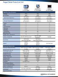 Rugged Tablets Product Line Card