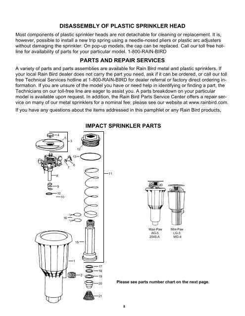 Rain Bird Sst Nozzle Chart