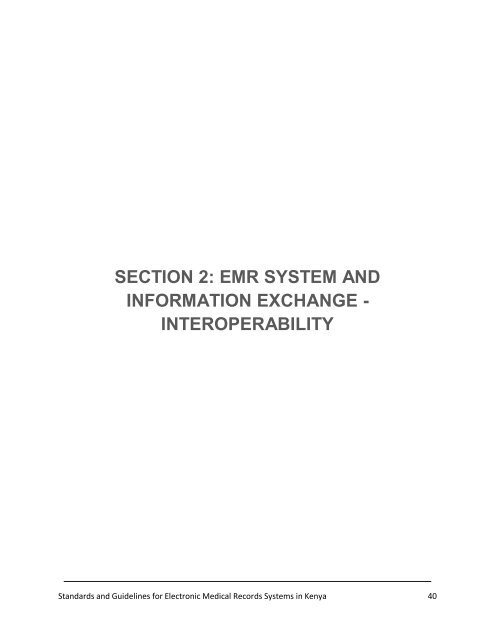 Standards and Guidelines for Electronic Medical Record Systems in ...