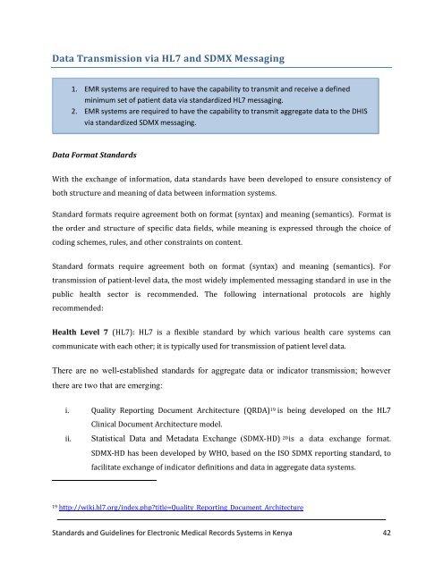 Standards and Guidelines for Electronic Medical Record Systems in ...