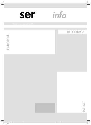 SER Info Januar 2003 - Global Balance