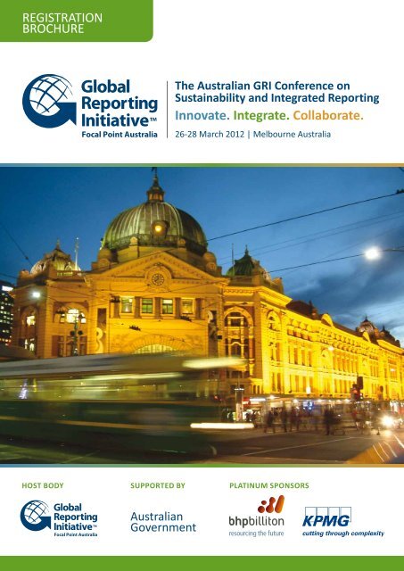 Download the Registration Brochure - Global Reporting Initiative