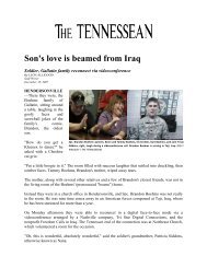 Son's love is beamed from Iraq - Freedom Calls Foundation