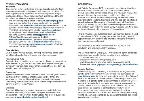 Nail Patella Syndrome - Genetic Alliance UK