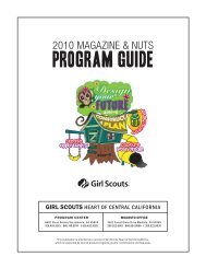 PROGRAM GUIDE - Girl Scouts Heart Of Central California