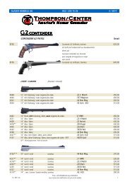 CONTENDER G2 PISTOL - Glaser Handels AG