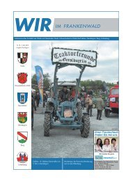 Wir im Frankenwald 18/2013 - Teil 1 - Gemeinde Geroldsgrün