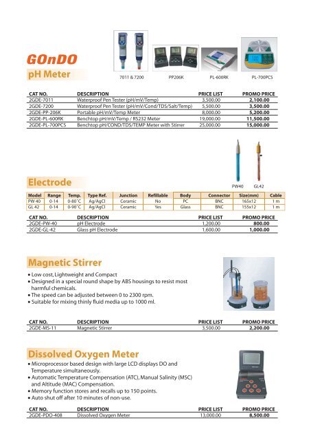 pH Meter Electrode Magnetic Stirrer Dissolved Oxygen Meter - Gibthai