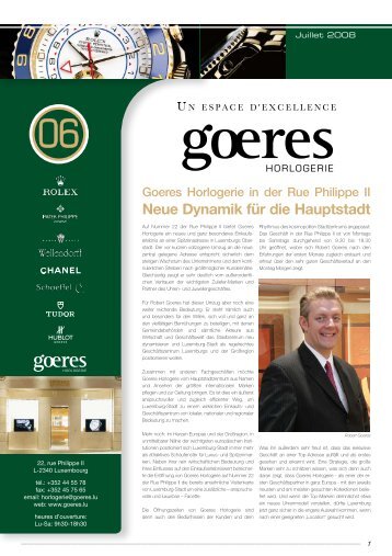 newsletter_6 - Goeres Horlogerie