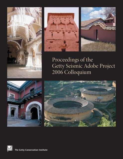 Proceedings of the GSAP 2006 Colloquium - The Getty