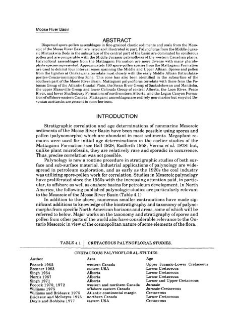 Moose River Basin: geology and mineral potential - Geology Ontario