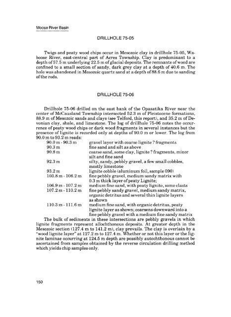 Moose River Basin: geology and mineral potential - Geology Ontario