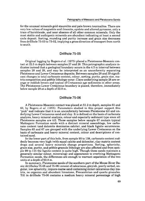 Moose River Basin: geology and mineral potential - Geology Ontario