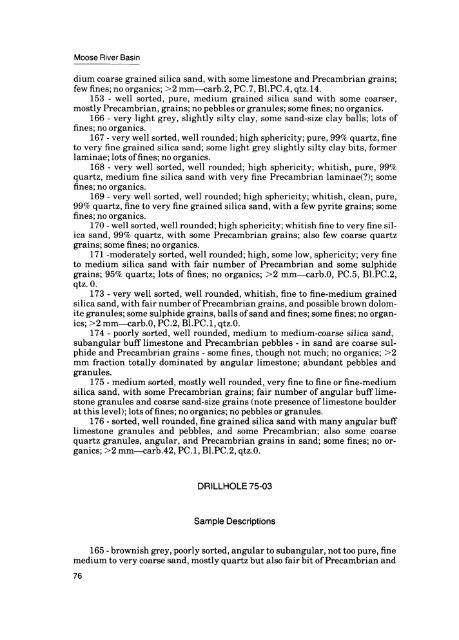 Moose River Basin: geology and mineral potential - Geology Ontario