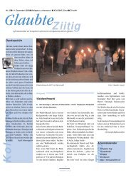 Ausgabe 2009 Nr. 23 - Waldweihnacht - Reformierte Kirchgemeinde ...