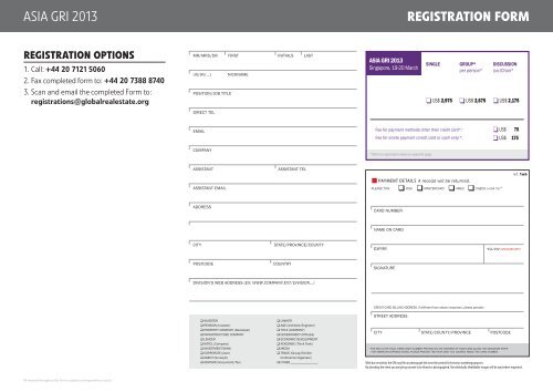 Download Registration Form - Global Real Estate Institute