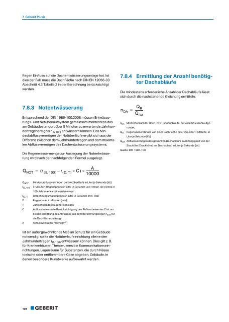 Leitfaden für die Planung, Dimensionierung, Verlegung ... - Geberit