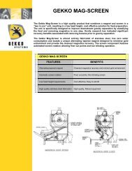 GEKKO MAG-SCREEN - Gekko Systems