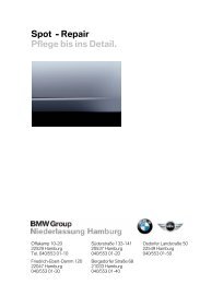 Spot - Repair Pflege bis ins Detail. - BMW Niederlassung Hannover