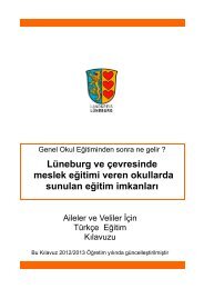 Lüneburg ve çevresinde meslek eğitimi veren okullarda ... - BBS III