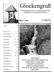 Gemeindebrief Glockengruß 2/2013 Mär-Mai - Evangelische ...
