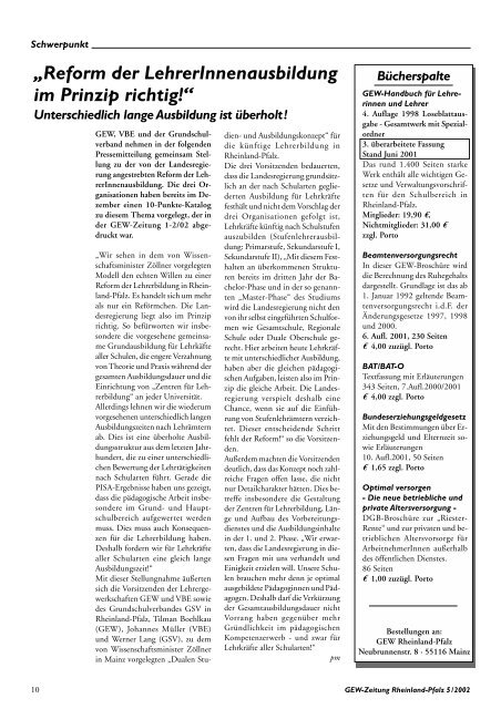 -Zeitung - GEW