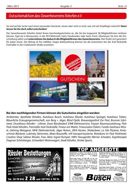 Ausgabe 3/2013 - Gewerbeverein-ilshofen.de