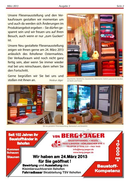 Ausgabe 3/2013 - Gewerbeverein-ilshofen.de