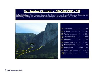 Mondsee - Drachenwand-Ost - geckosport.at