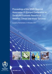 Proceedings of the WMO Regional Association VI (Europe ... - GFDRR