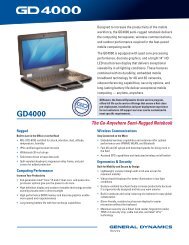 GD4000 data sheet (PDF) - General Dynamics Itronix