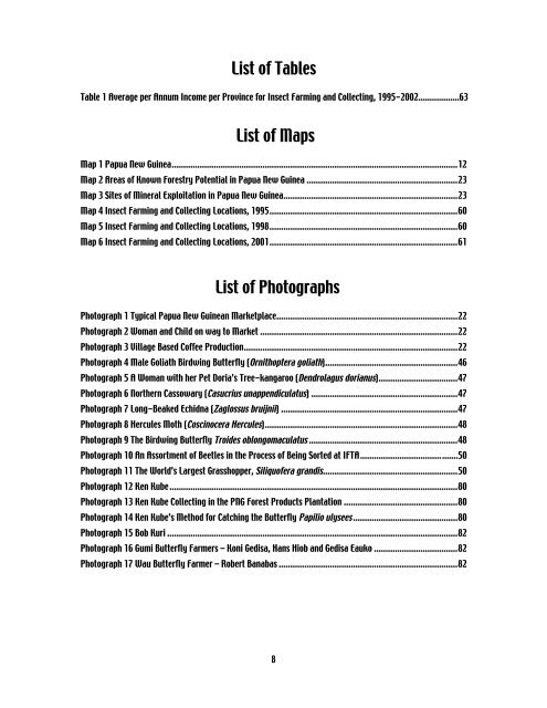 Rob Small's Masters Thesis: Uptake and the success of insect ...